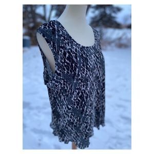 Vintage Tradition Accordion Pleat Tank Top Shirt Sz 3X